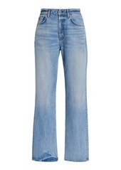 Citizens of Humanity - Zurie Stretch High-Rise Straight-Leg Jeans - Light Wash - 32 - Moda Operandi