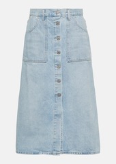 Citizens of Humanity Anouk high-rise denim midi skirt