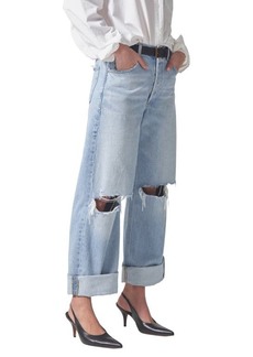 Citizens of Humanity Ayla Ripped High Waist Baggy Wide Leg Jeans