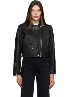 Citizens of Humanity Black Aria Leather Jacket