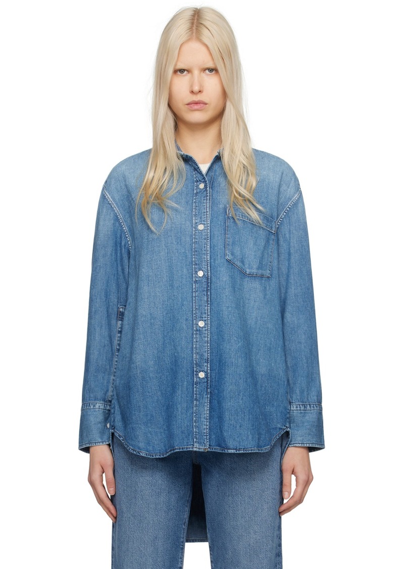 Citizens of Humanity Blue Cocoon Denim Shirt