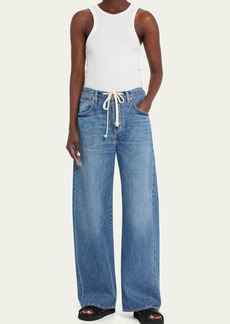 Citizens of Humanity Brynn Drawstring Wide-Leg Trouser Jeans