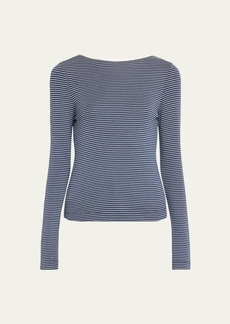 Citizens of Humanity Carys Striped Scoop-Back Top