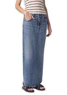Citizens of Humanity Circolo Reworked Denim Maxi Skirt