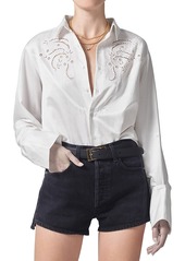 Citizens of Humanity Dree Embroidered Button Front Shirt