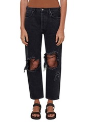 Citizens of Humanity Emery Ripped High Waist Crop Straight Leg Jeans in Romance at Nordstrom