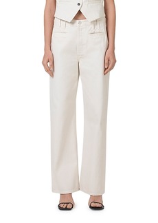 Citizens of Humanity Gaucho High Rise Wide Leg Jeans in Marzipan