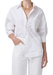 Citizens of Humanity Kayla Oversize Poplin Button-Up Shirt