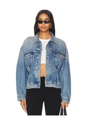 Citizens of Humanity Leela Belted Denim Peplum Jacket