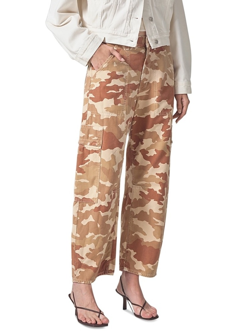 Citizens of Humanity Marcelle Low Slung Jeans in Sand Camo