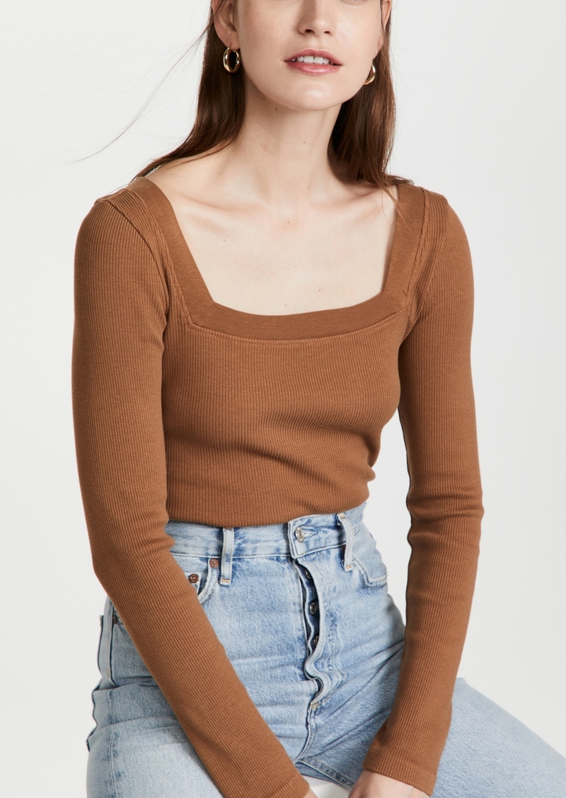 Citizens of Humanity Marisol Square Neck Tee