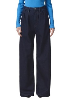 Citizens of Humanity Maritzy Pleated Wide Leg Denim Pants