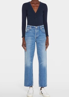Citizens of Humanity Neve Low-Rise Cropped Straight Jeans