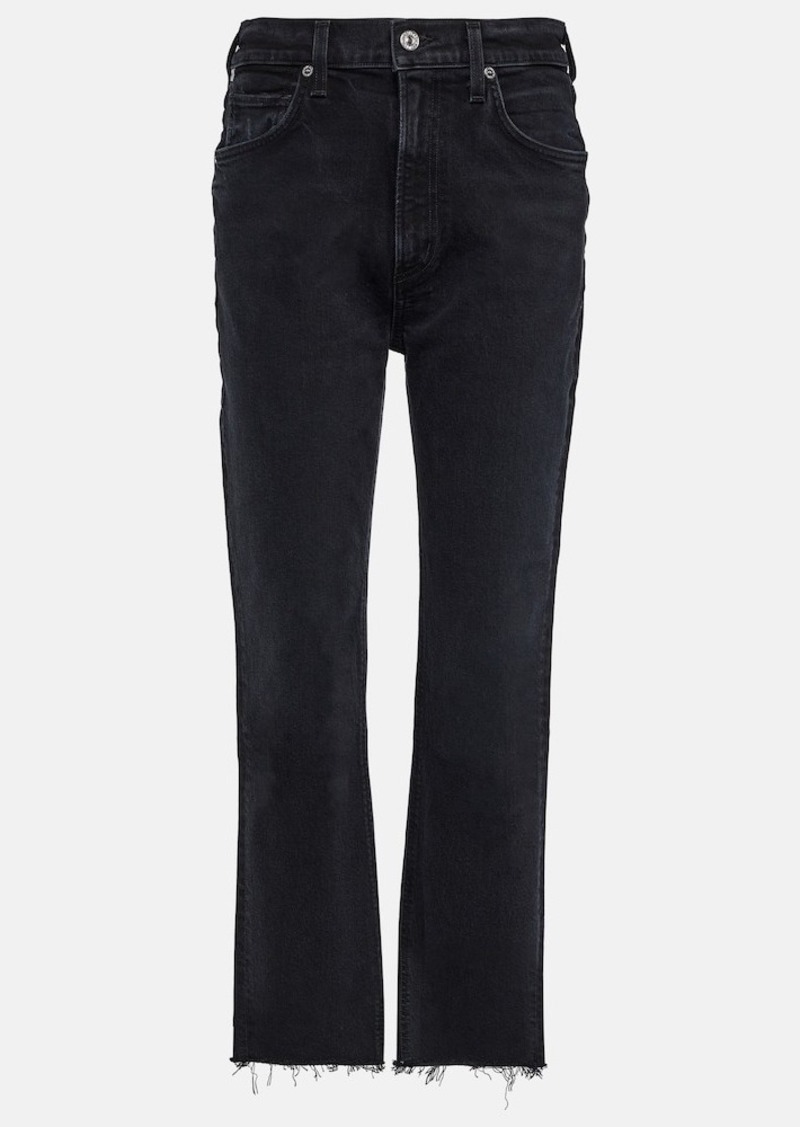 Citizens of Humanity Daphne high-rise straight cropped jeans