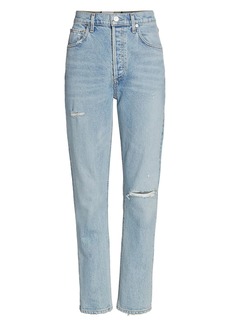 Citizens of Humanity Jolene High-Rise Distressed Stretch Slim-Fit Jeans