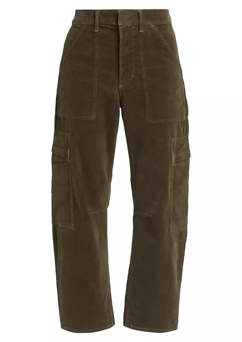 Citizens of Humanity Marcelle Low-Slung Corduroy Cargo Pants