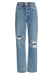 Citizens of Humanity Sabine High-Rise Distressed Stretch Straight-Leg Jeans