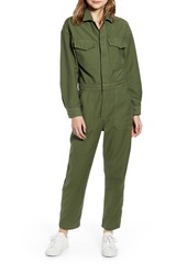 Women's Citizens Of Humanity Marta Long Sleeve Cotton Twill Utility Jumpsuit