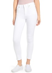 Citizens of Humanity Rocket High Waist Ankle Skinny Jeans in White Sculpt at Nordstrom