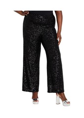 City Chic Plus Size Avery Sequin Pant - Black