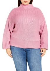 City Chic Funnel Neck Sweater
