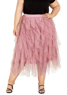 City Chic Maisie Ruffle Tulle Skirt