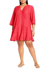 City Chic Milly Button-Up Minidress