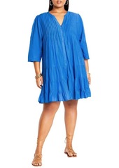 City Chic Milly Button-Up Minidress