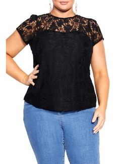 City Chic Nevaeh Lace Top