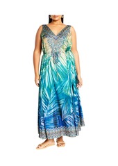 City Chic Plus Size Afterglow Maxi Dress - Summer nights