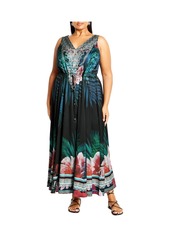 City Chic Plus Size Afterglow Maxi Dress - Summer nights