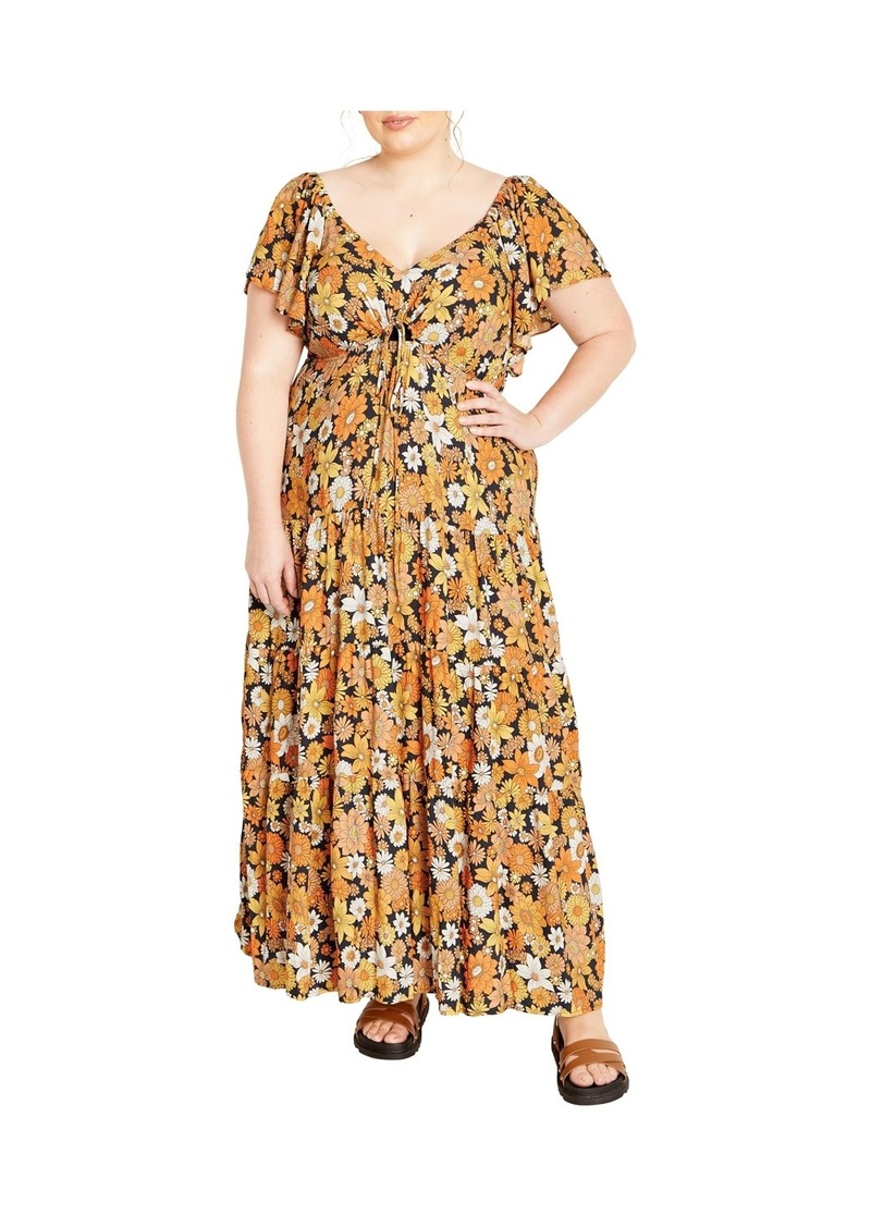 City Chic Women's Brigitte Dress - Sunshine