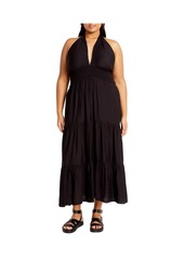 City Chic Plus Size Dallas Maxi Dress - Sangria