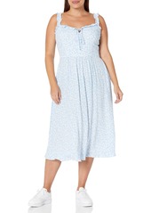 City Chic Women's Apparel Women's Plus Size Dress CECILLIA Blue Breezy FL