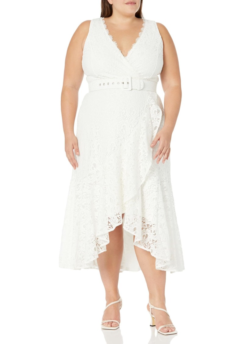 City Chic Women's Apparel Women's Plus Size Dress LACE Magic