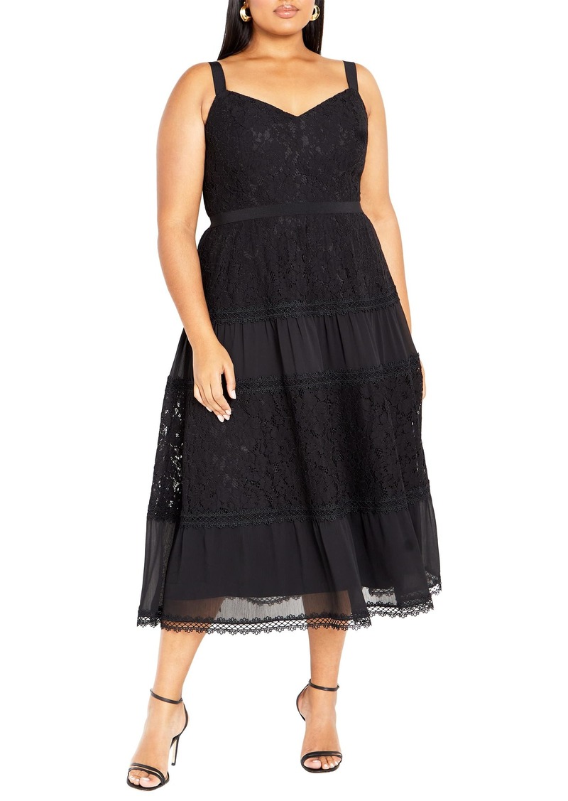 City Chic Women's Apparel Women's City Chic Plus Size Dress Rosalyn LACE