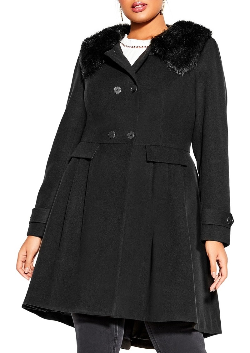 City Chic Women's Grandiose Coat - Black