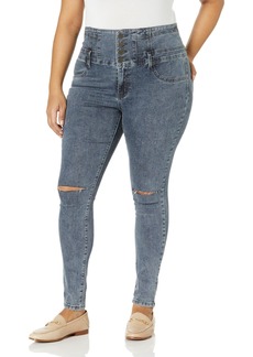 City Chic Plus Size Jean H Lover BLEG in  Size 18