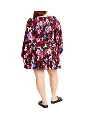 City Chic Women's Jemma Mini Print Dress - Sugar coated