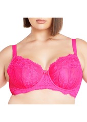 City Chic Women's Lara Underwire Bra - Blush