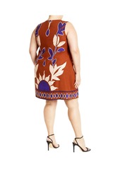 City Chic Women's Nala Print Dress - Nala placement