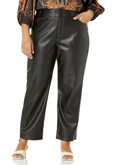 City Chic Plus Size Pant Norah PU in  Size 24