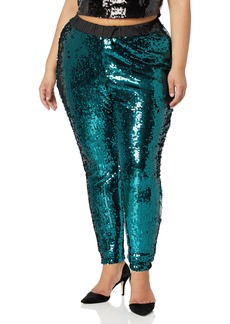 City Chic Plus Size Pant Sequin Party in  Size 18