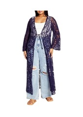 City Chic Women's Pretty Thing Duster - Natural