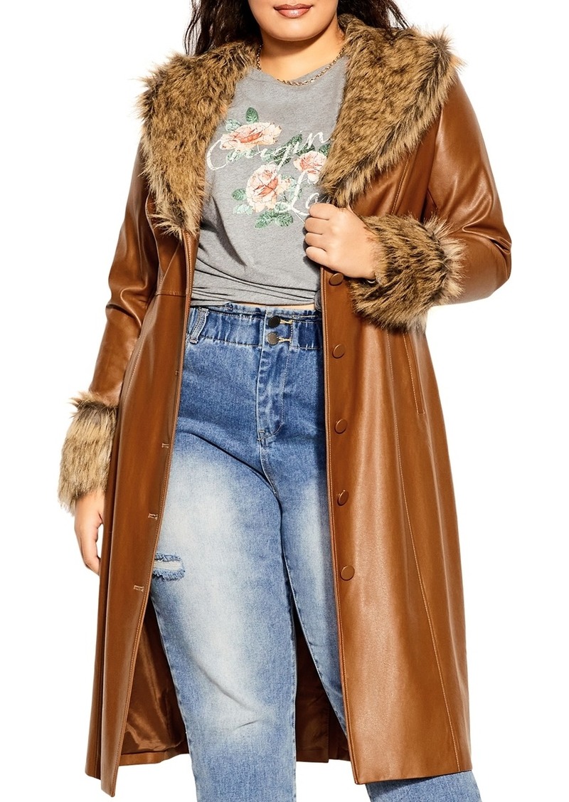 City Chic Women's Spanish Romance Coat - Copper