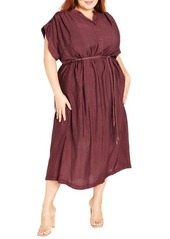 City Chic Rosemary Cap Sleeve Dress