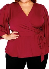 City Chic Sultry Wrap Top