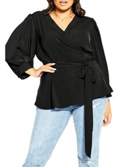 City Chic Sultry Wrap Top