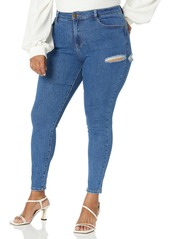 City Chic Avenue Plus Size Jean H Emily in  Size 16