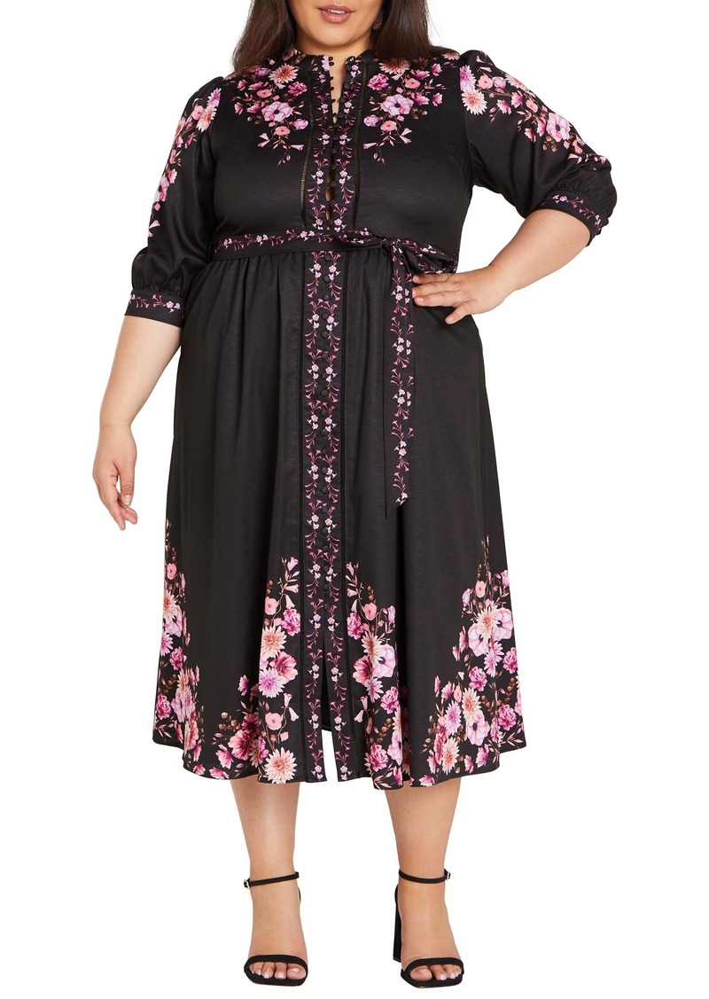 City Chic Women's Apparel Women's City Chic Plus Size Dress Annabelle BLK Patrice Border